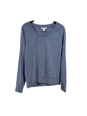 Athleta Seasoft Scoop-Neck Sweatshirt Blue Size XS
